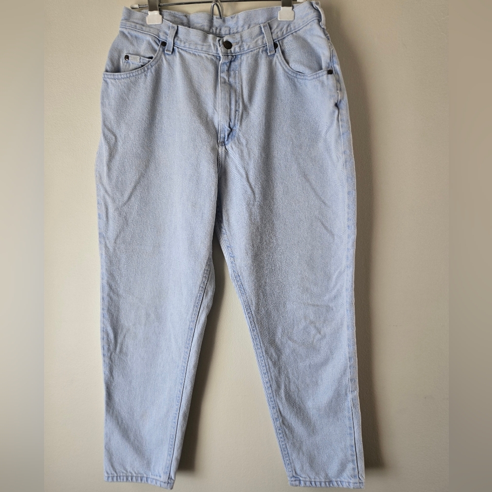 Lee Rider vintage 1980s jeans size 30 lightwash mom jeans, barrell jeans